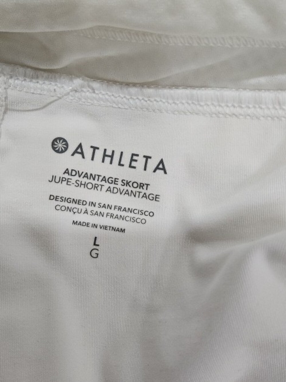 Athleta White Circle Skater Tennis Skirt - Picture 3 of 3